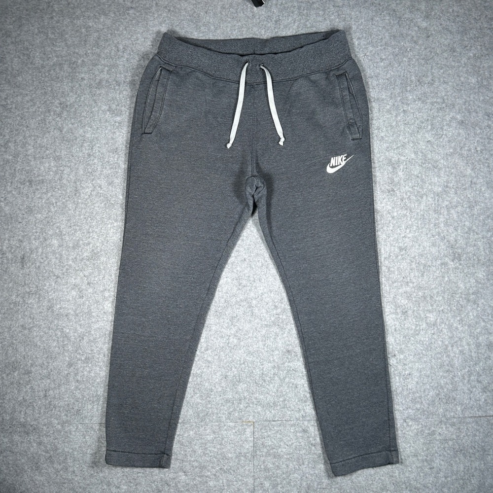 Nike Sweatpants Mens L Charcoal Grey Tech Fleece Joggers Activewear Gym